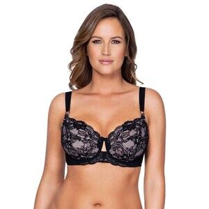 Parfait Marion Underline Wire Bra P5392 Black Size US 40J